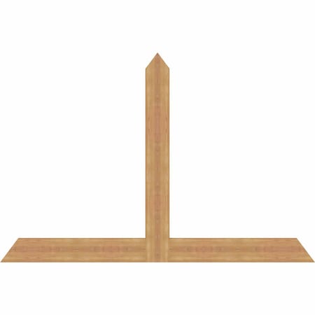 Ekena Millwork Portland Timber Gable Bracket, Western Red Cedar, 72"W x 48"H x 1 1/2"D x 5 1/2"F, 16/12 Pitch GBW072X48X0206POR00SWR